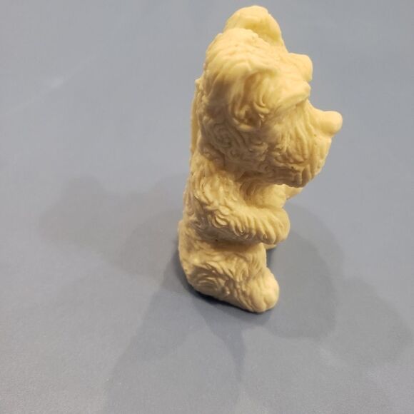 Vintage Salt Stone Terrier Dog with Basket - Picture 5 of 12